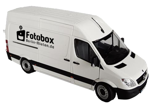Fotobox Berlin Transporter für kostenlosen Auf- und Abbauservice in Berlin